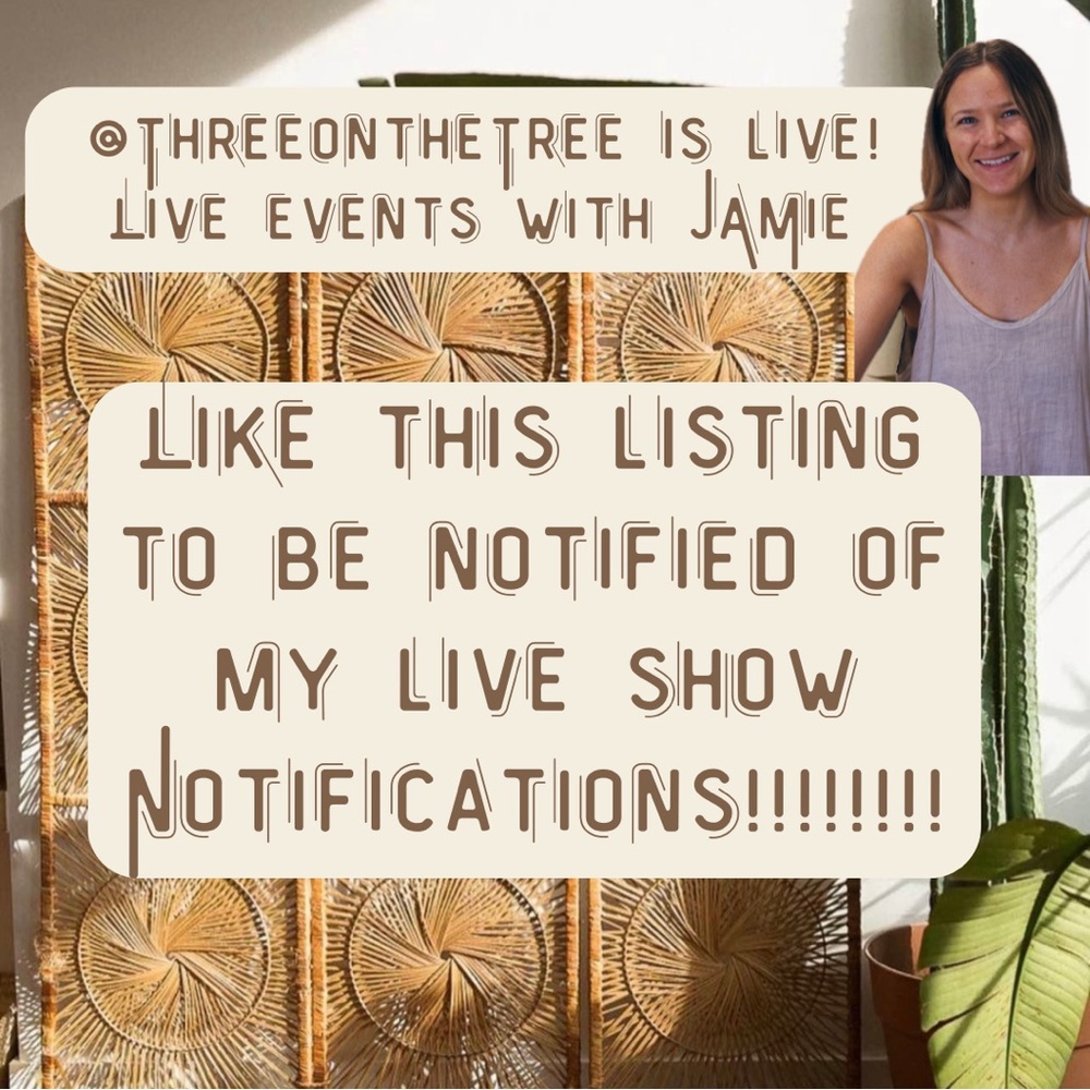 @threeonthetree IS LIVE 🌼 LIKE THIS LISTING TO BE NOTIFIED WHEN I GO LIVE - Picture 2 of 10